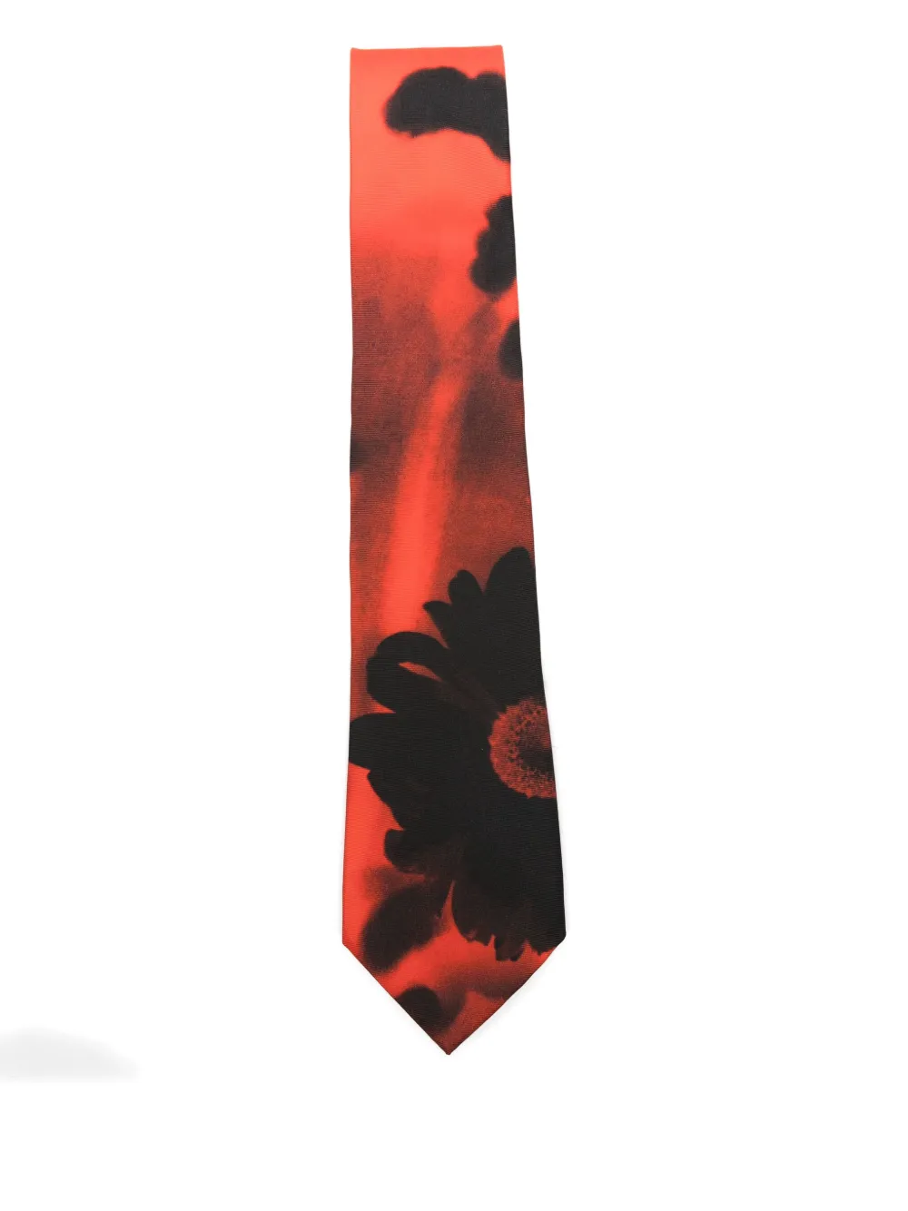 

Шелковый галстук с цветочным принтом Paul Smith, красный