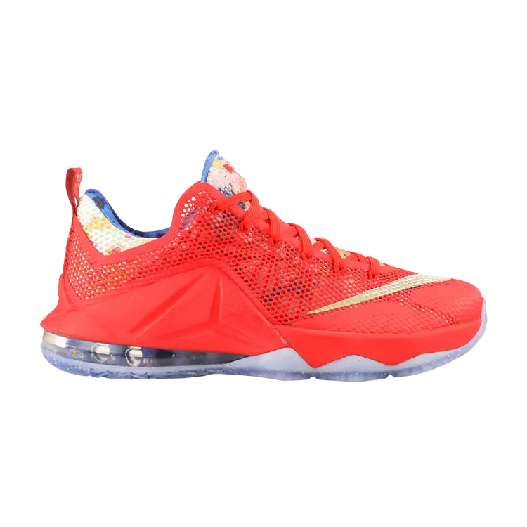 

Кроссовки Nike Lebron 12 Low 'Train Wreck' Sample, красный