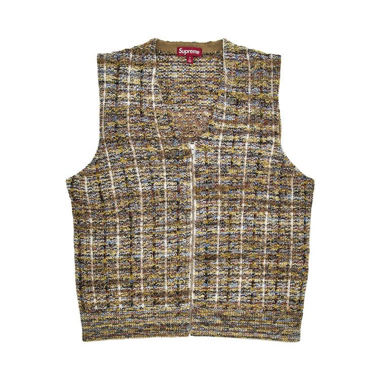 

Свитер Supreme Speckled Zip Up Sweater Vest, Tan