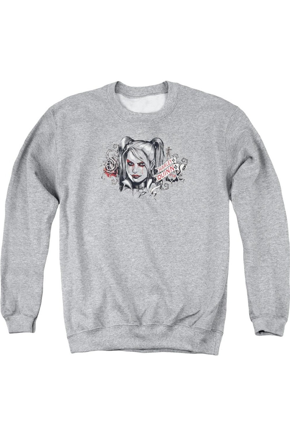 

Толстовка Batman Arkham Knight Hq Sketch для взрослых с круглым вырезом Gildan, цвет athletic heather