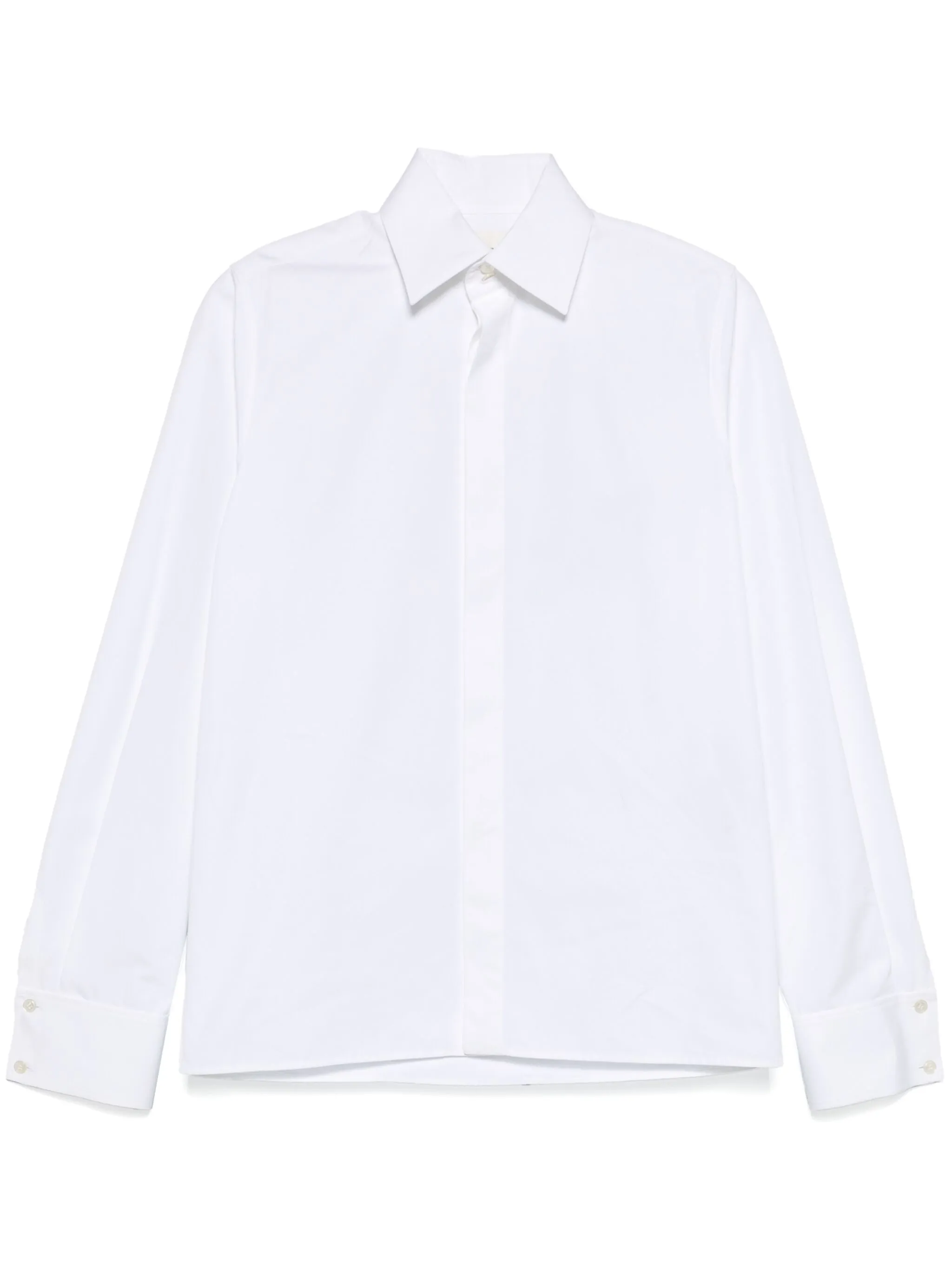 

Рубашка с вышивкой Cassandre Saint Laurent, белый