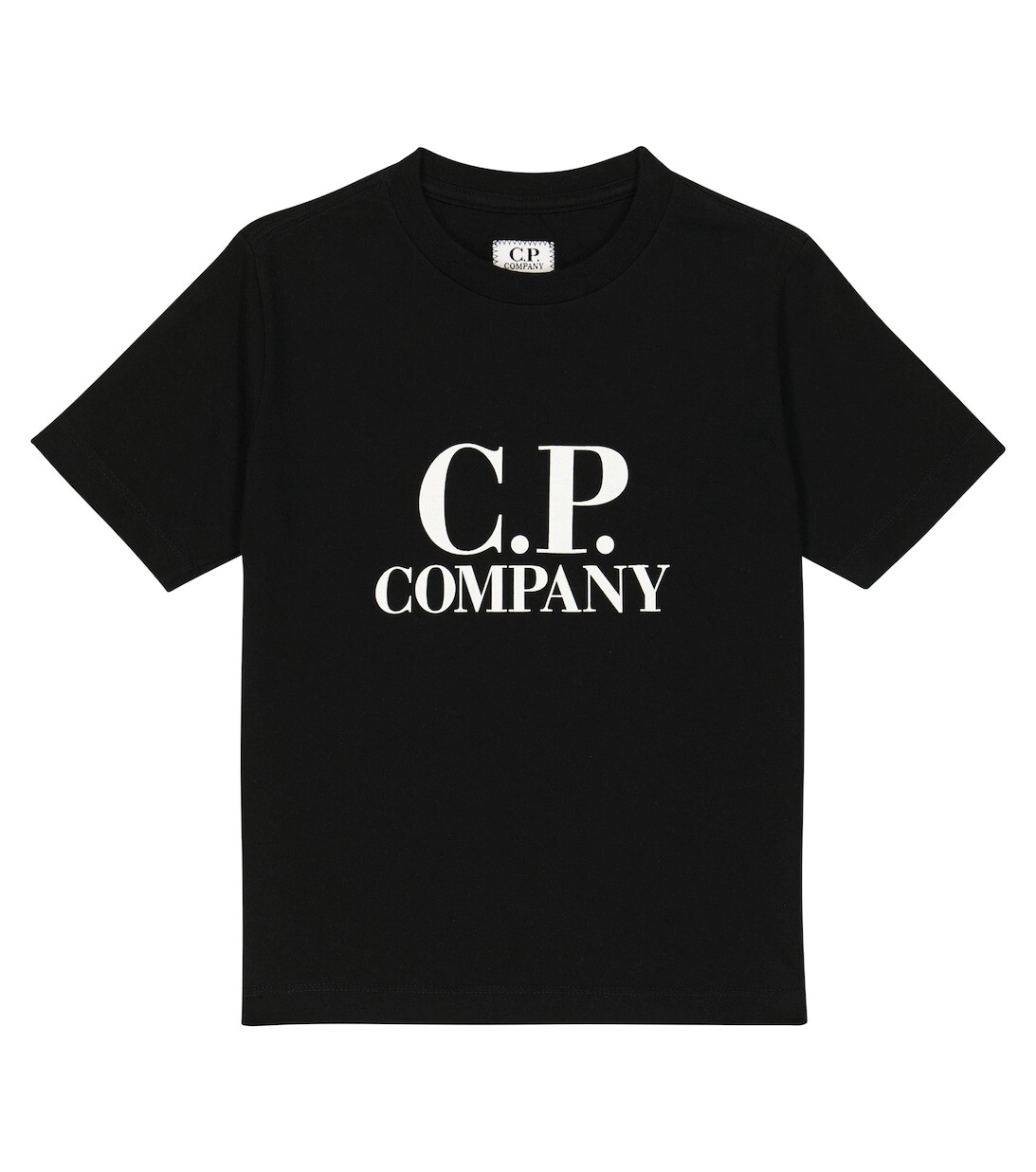 

Хлопковая футболка с логотипом C.P. COMPANY KIDS, черный