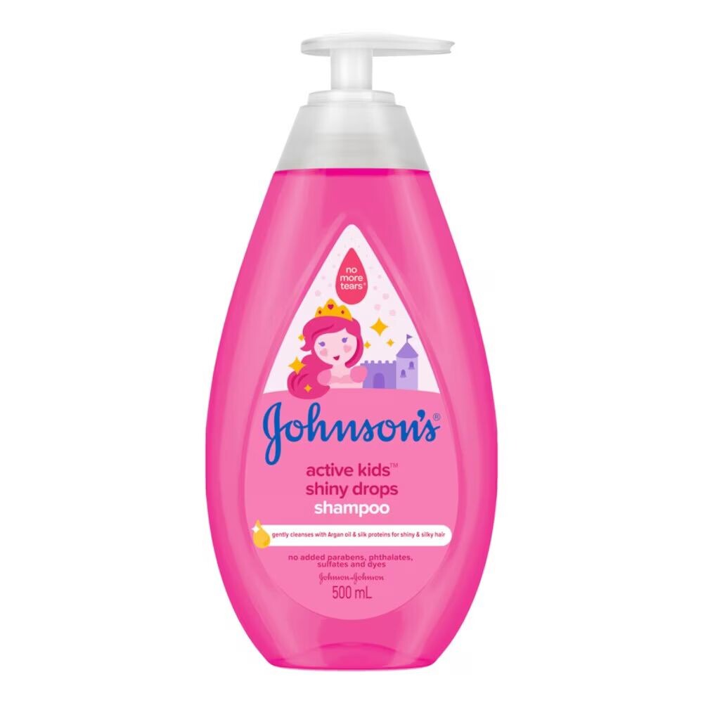 

Johnson 's Active Kids Шампунь Shiny Drops 500 мл, Pink