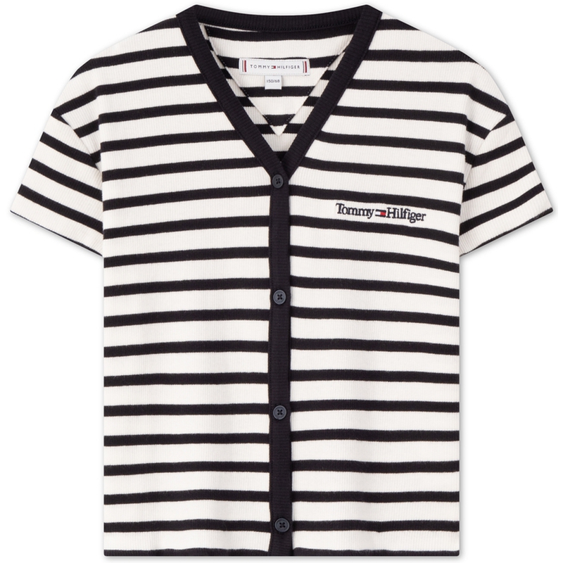 

Tommy Hilfiger Футболка в черно-белую полоску для детей 3-7 лет, Черный, Tommy Hilfiger Футболка в черно-белую полоску для детей 3-7 лет