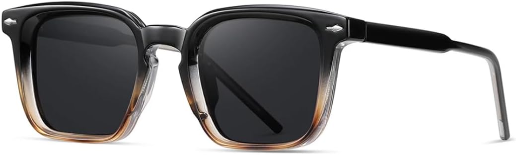 

Ретро-модные поляризованные солнцезащитные очки для женщин и мужчин, классический винтажный стиль, защита от УФ-излучения UV400, для активного отдыха VFDHN, Black Hawksbill