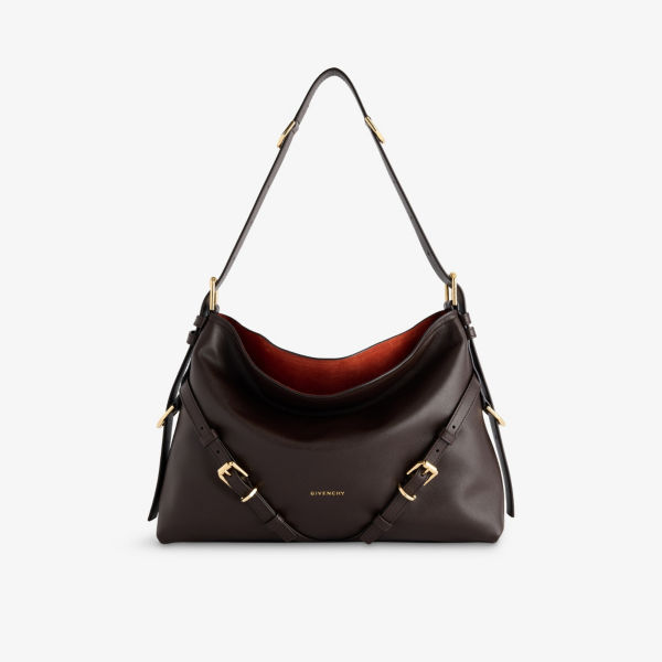 

Сумка через плечо Voyou medium из блестящей кожи Givenchy, коричневый