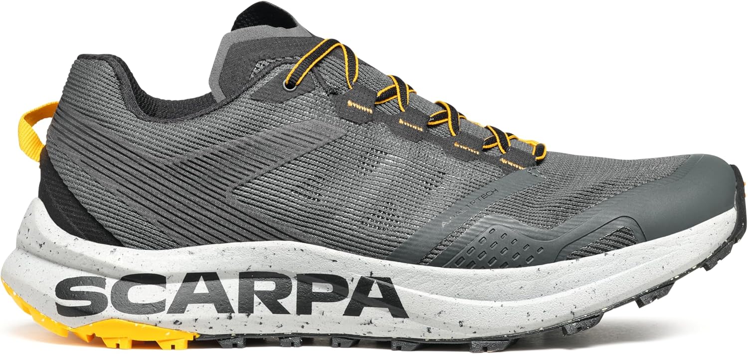 Мужские трекинговые и трейловые кроссовки SCARPA Spin Planet, Anthracite/Saffron
