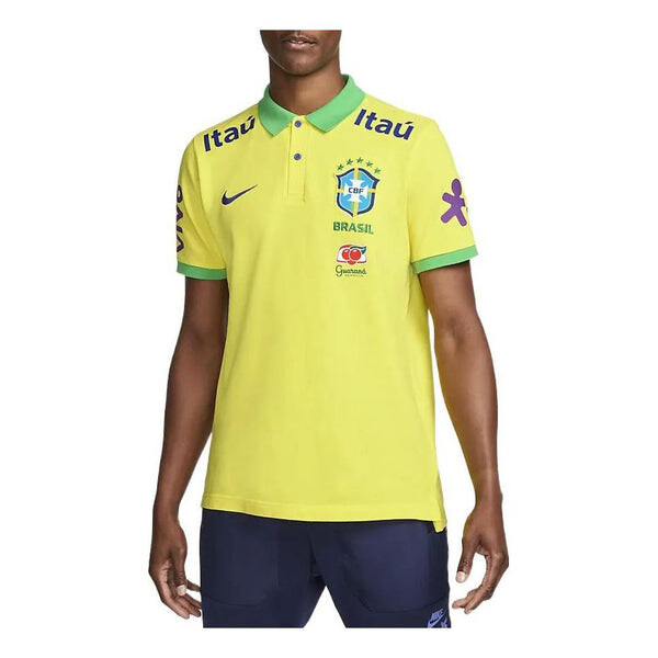 

Рубашка поло logo brazil polo shirts 'yellow green' Nike, желтый