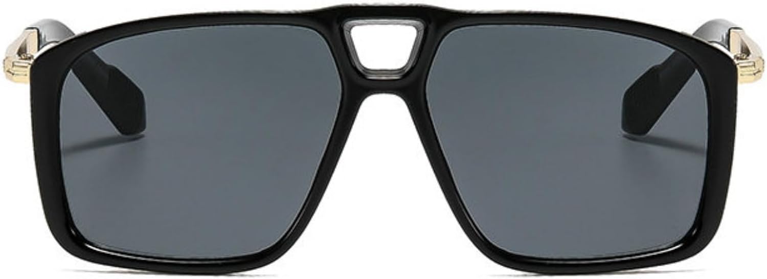 

Willochra Модные солнцезащитные очки-пилот большого размера для женщин и мужчин в стиле 70-х годов, металлическая квадратная оправа, солнцезащитные очки для женщин с защитой от УФ-излучения UV400, C1