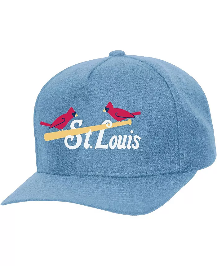 

Мужская и женская синяя бейсболка St. Louis Cardinals Basic Coop Pro Adjustable Mitchell & Ness