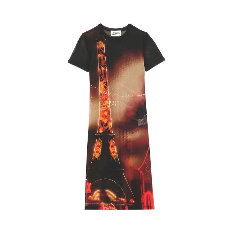

Платье Jean Paul Gaultier Pigalle Mesh Short Dress Black/Red/Orange/Blue, черный