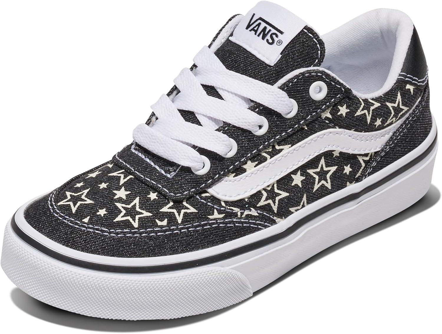 

Vans Girls Brooklyn Ls Shoe | Детские низкие кроссовки для школы и моды, повседневная детская обувь, Stars Black
