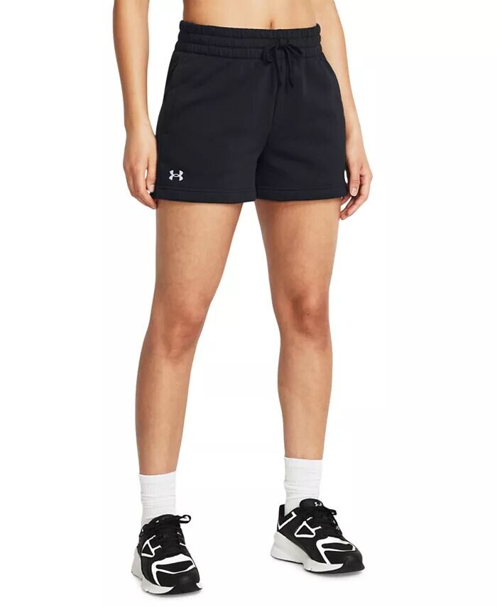 

Женские флисовые шорты Rival Under Armour, черный
