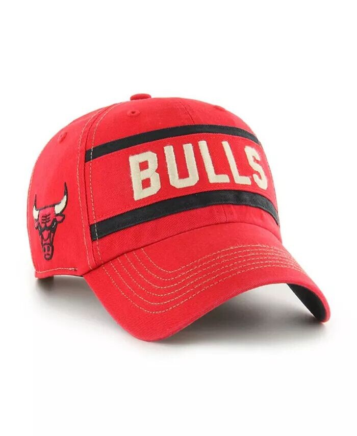 

Мужская красная состаренная бейсболка Chicago Bulls Quick Snap Clean Up Adjustable '47 Brand