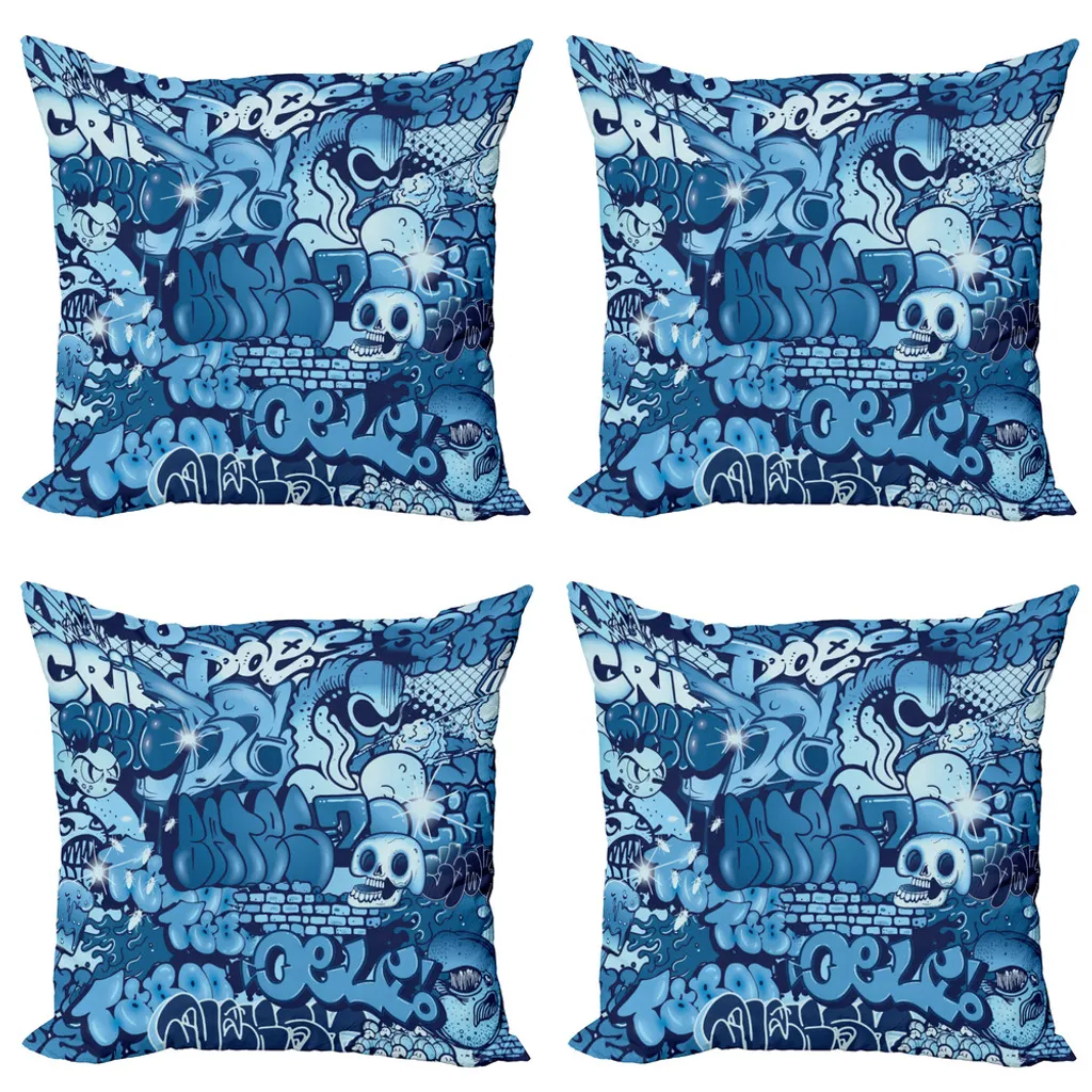 

Чехол для подушки Abakuhaus, синий