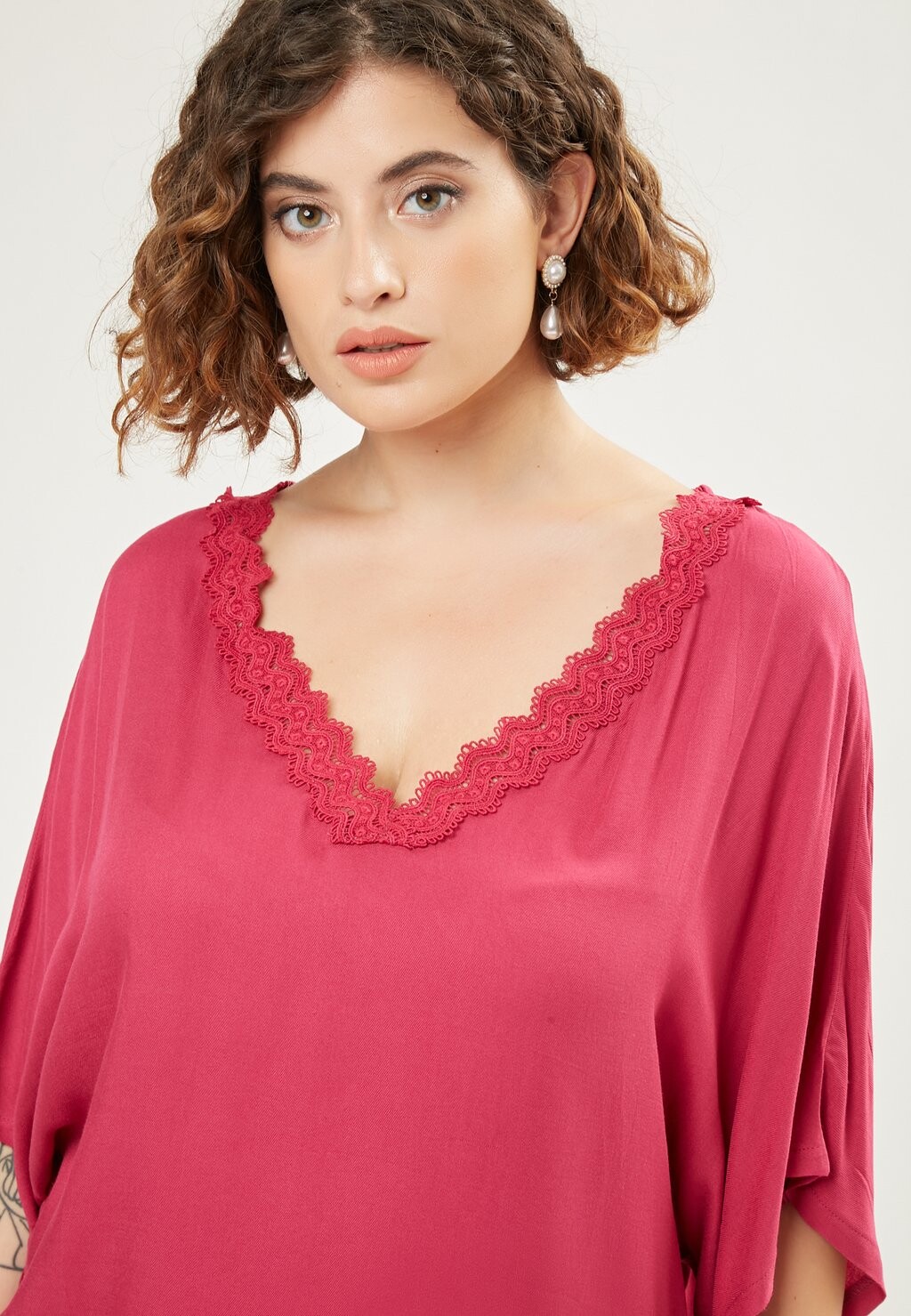 

Блуза BATWING Maison Form'elle, цвет Berry