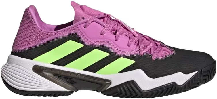 Мужская теннисная обувь Adidas Barricade Clay, зеленый/сиреневый — фото 2