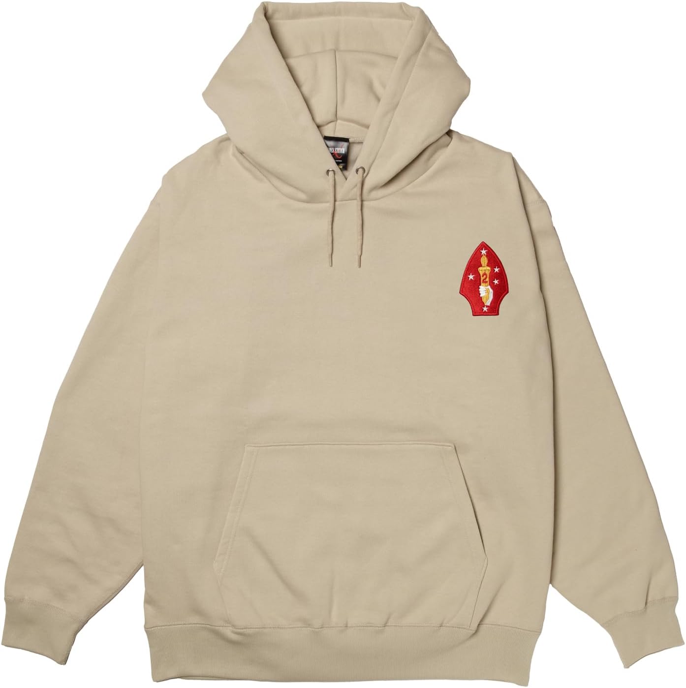 

Толстовка с капюшоном в стиле F, нашивка с гербом армии США, флисовая подкладка, пуловер, цвет: серый (stone) F-Style