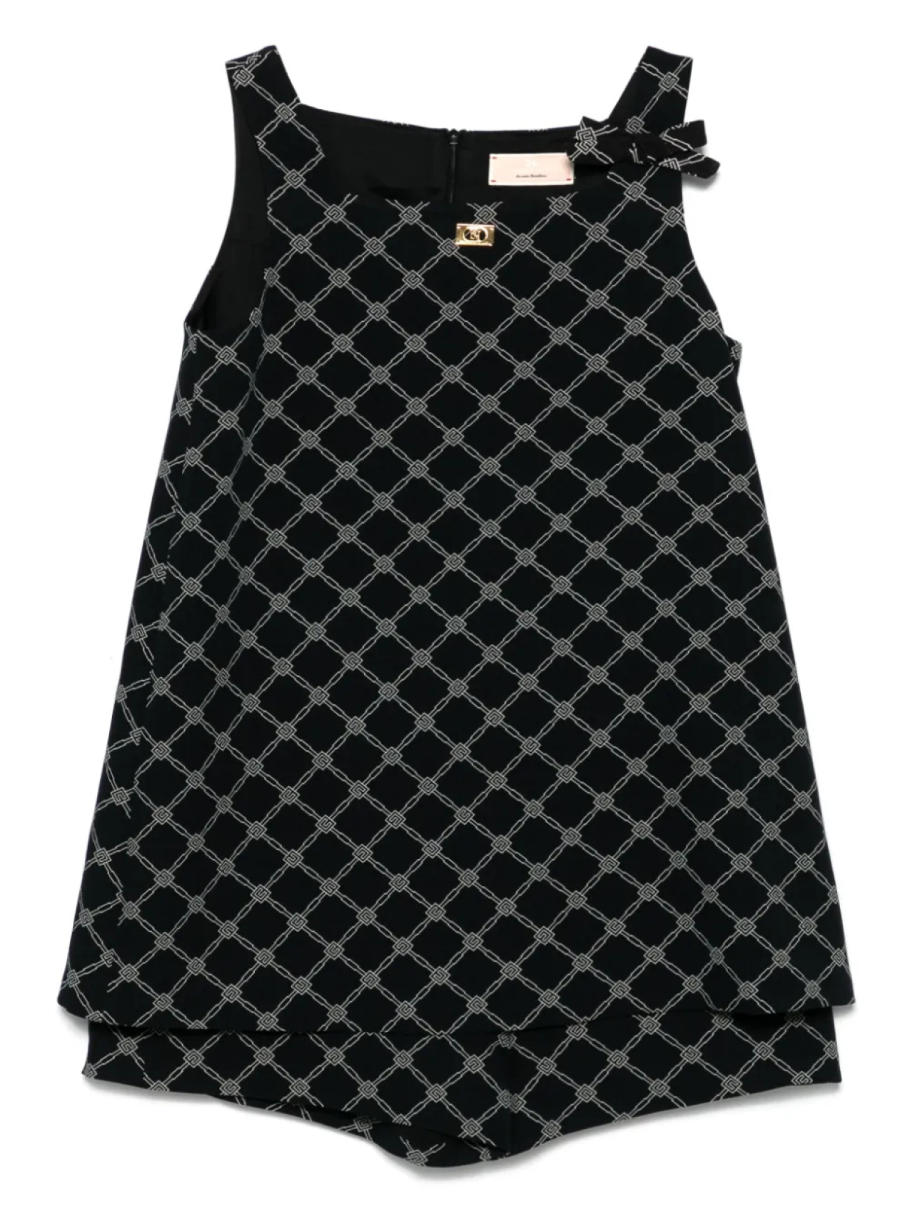 

Комбинезон с логотипом Elisabetta Franchi La Mia Bambina, черный