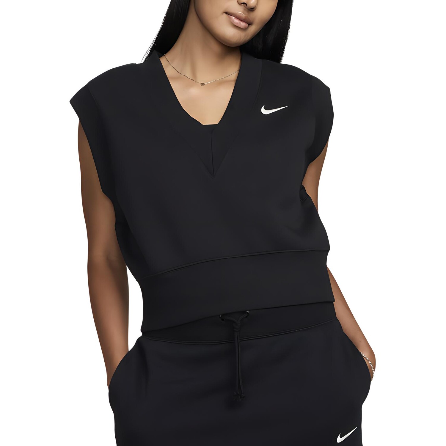 

Спортивная флисовая футболка Phoenix женская черная Nike