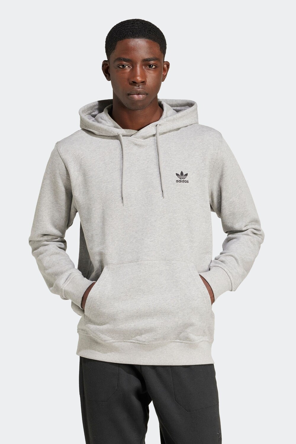 

Худи Trefoil Essentials Adidas, серый