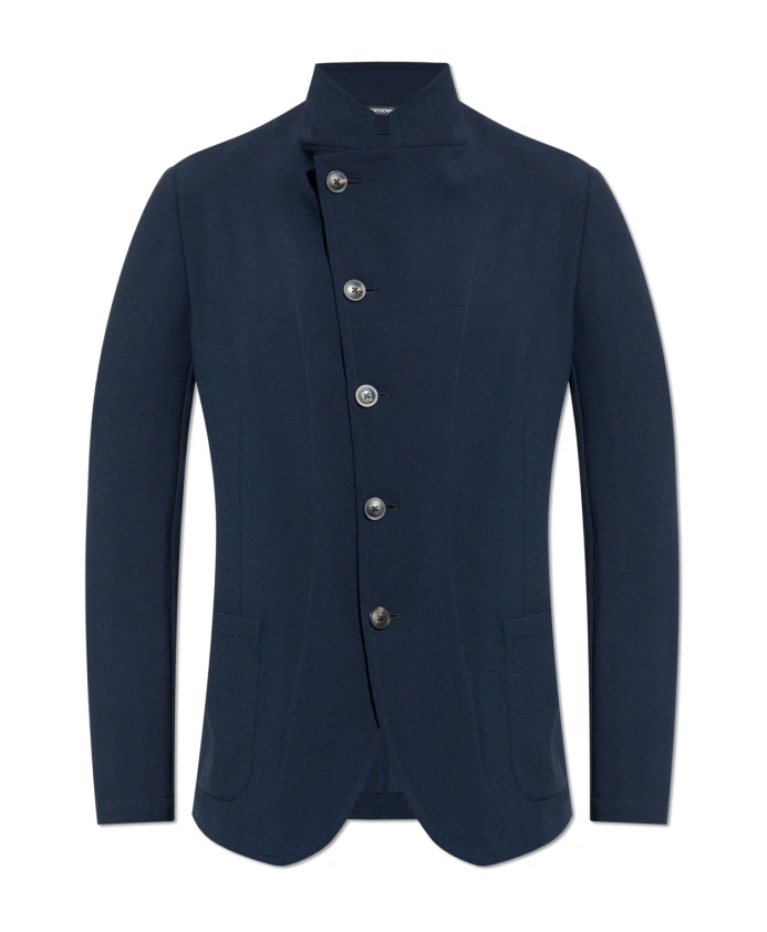 

Однобортный блейзер Emporio Armani, синий