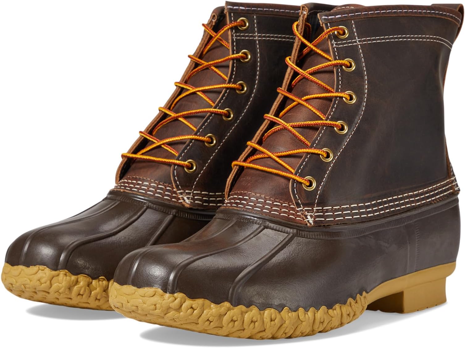 

Зимние ботинки Bean Boot 8" Leather Primaloft Flannel Lined L.L.Bean, цвет Classic Brown/Bean Boot Brown/Gum/Iron