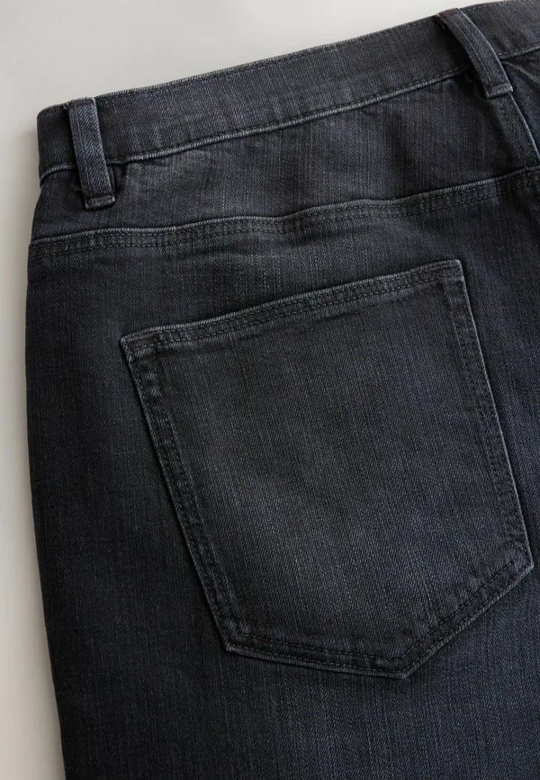 Классические эластичные джинсы свободного кроя Next, Washed Black Crosshatch — фото 4
