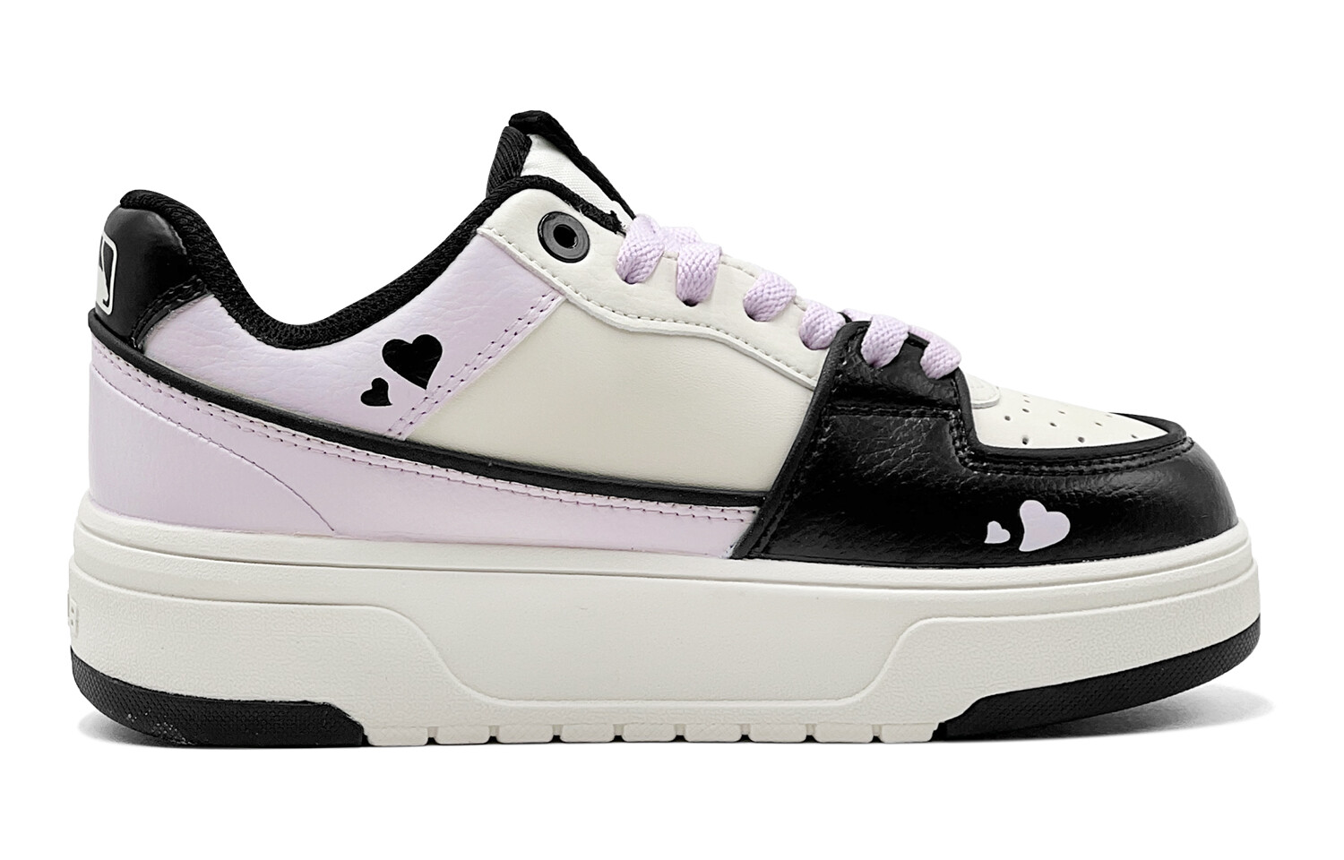 Кроссовки MLB Chunky Liner Skateboarding Shoes Unisex Low-top Black/white, цвет Light Lavender — фото 3