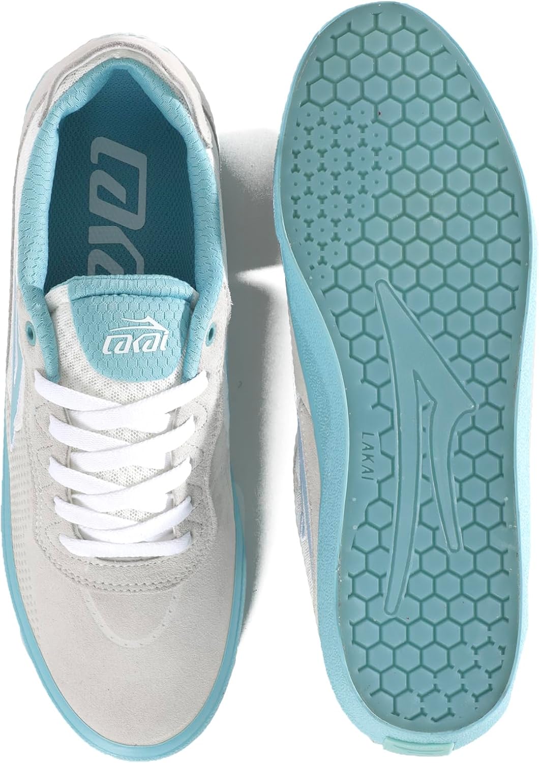 Мужские скейтбордические кеды Lakai Essex - низкие, белый — фото 3