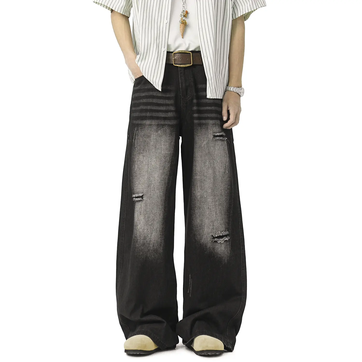 

Джинсы Unisex Moderate Straight Fit WARRIOR, черный (diy badge)