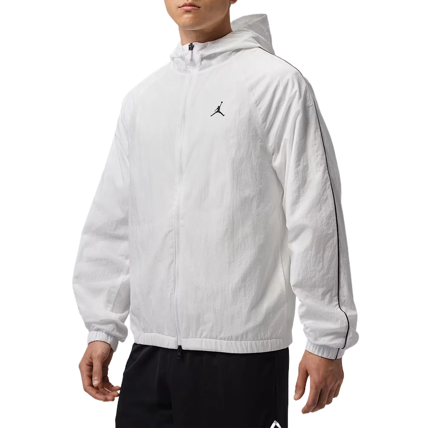 Куртка мужская White/Black с капюшоном Jordan