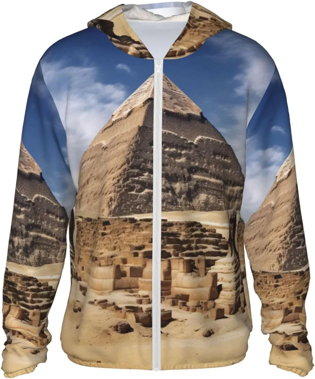 

Солнцезащитная толстовка с капюшоном Full Zip, UPF 50+, с карманом BTCOWZRV