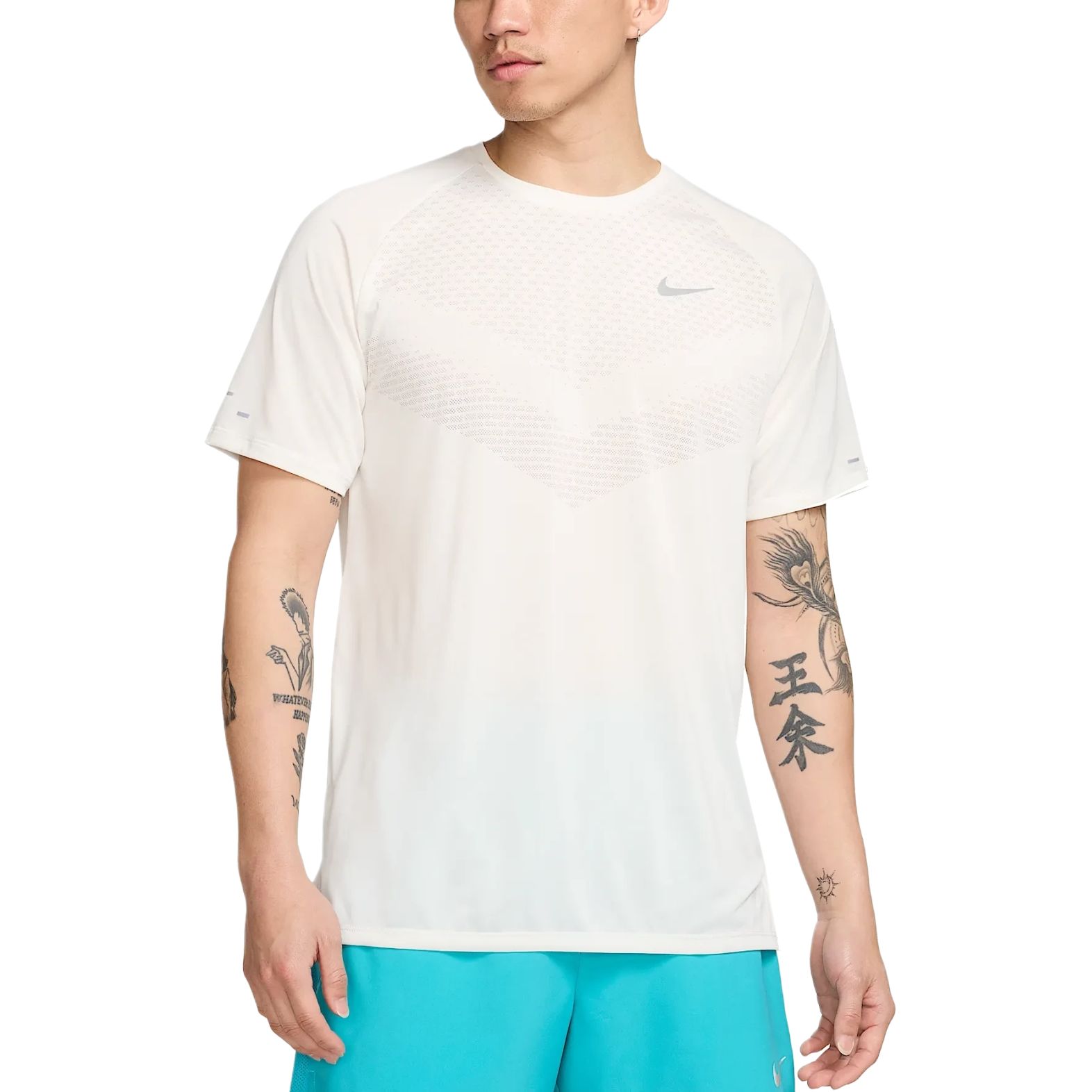 Мужская футболка для бега Stride Dri FIT Adv с короткими рукавами Nike, белый — фото 2
