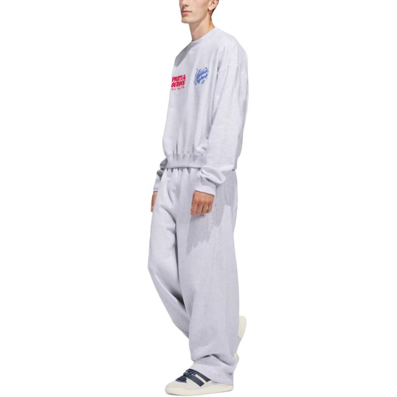 Толстовка Adidas Santa Monica с круглым вырезом Adidas Originals, светло-серый — фото 4