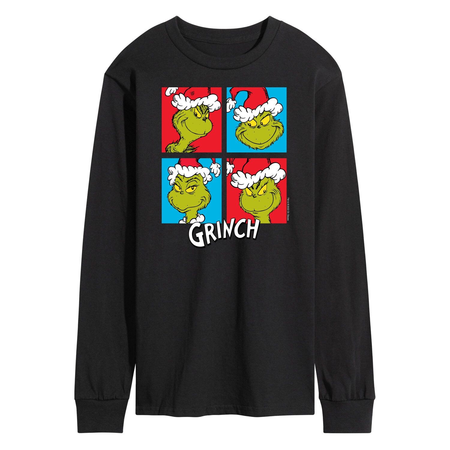 

Мужская футболка Dr. Seuss Grinch Grinch с длинными рукавами Licensed Character