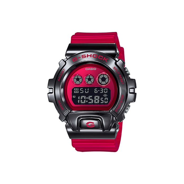 

CASIO Часы Men Full Metal Series Red Watch GM-6900B-4PR, Black Red