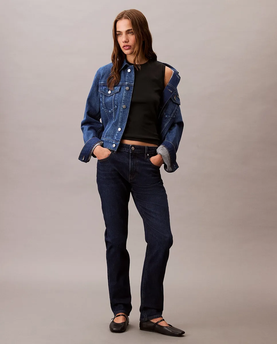 

Женские джинсы средней посадки Calvin Klein, синий