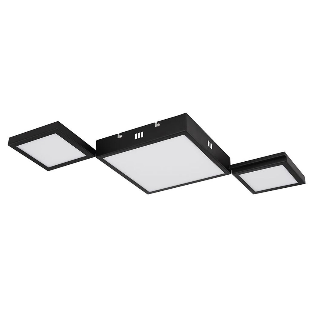 

Потолочный светодиодный светильник, CCT, пульт, черный, L 93 см Globo Lighting