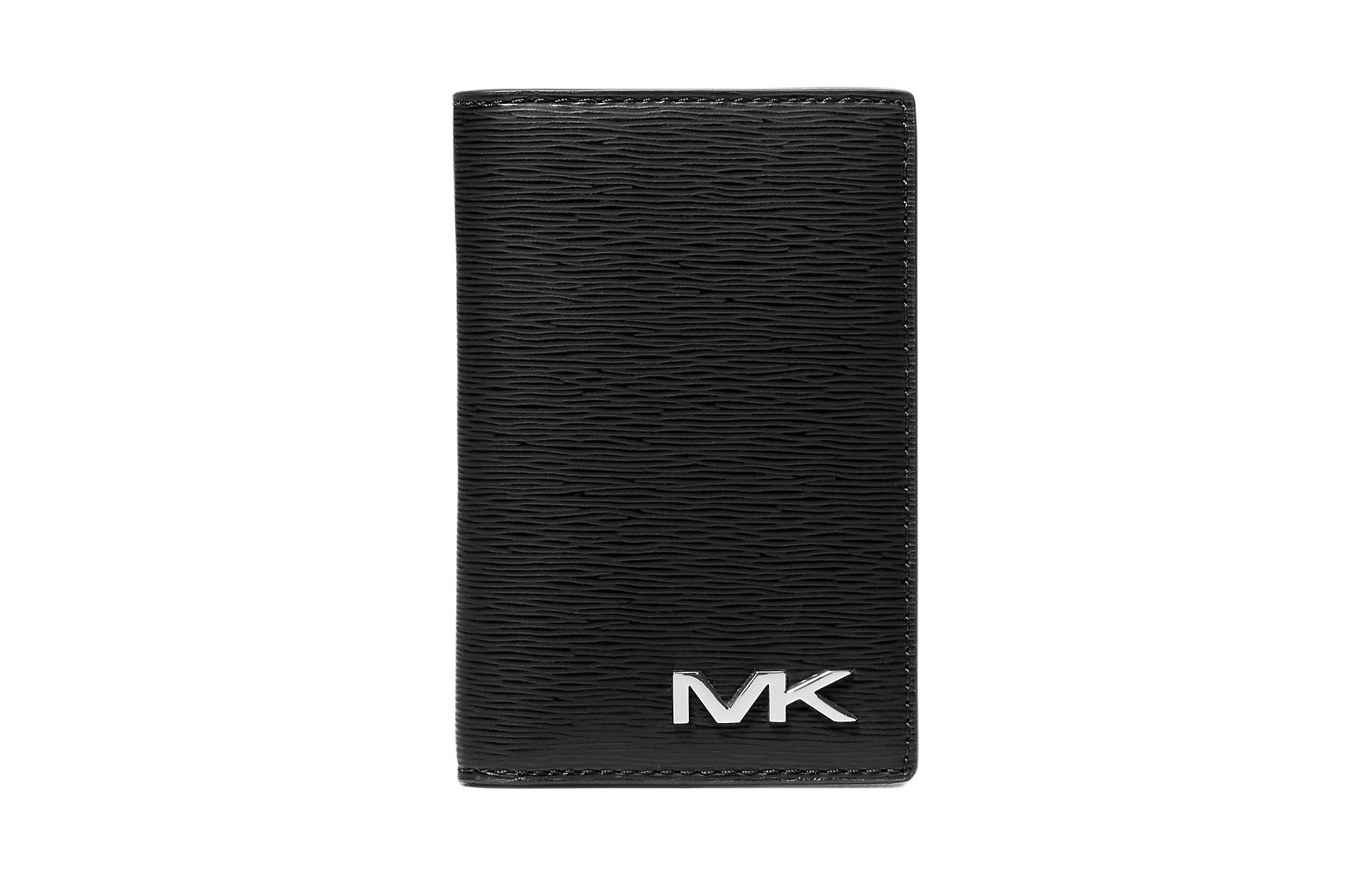 

MICHAEL KORS Кожаный картхолдер мужской чёрный