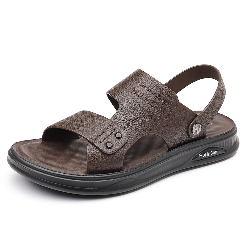

Mulinsen Пляжные сандалии мужские черно-коричневые коричневые, цвет Brown