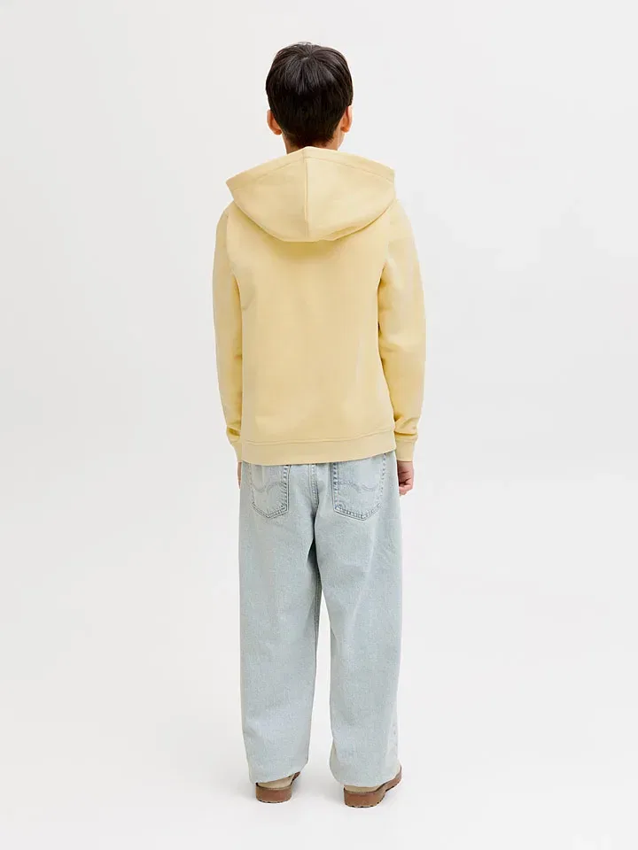 Капуzenpullover из органического хлопка JACK & JONES Junior, желтый — фото 3