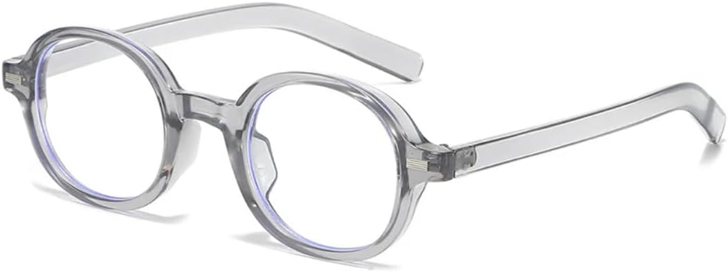 

Круглые солнцезащитные очки для женщин, модные, с прозрачными линзами с градиентом, защита от УФ-излучения UV400; мужские солнцезащитные очки в стиле ретро-панк с заклепками UUPTTPL, Gray Clear