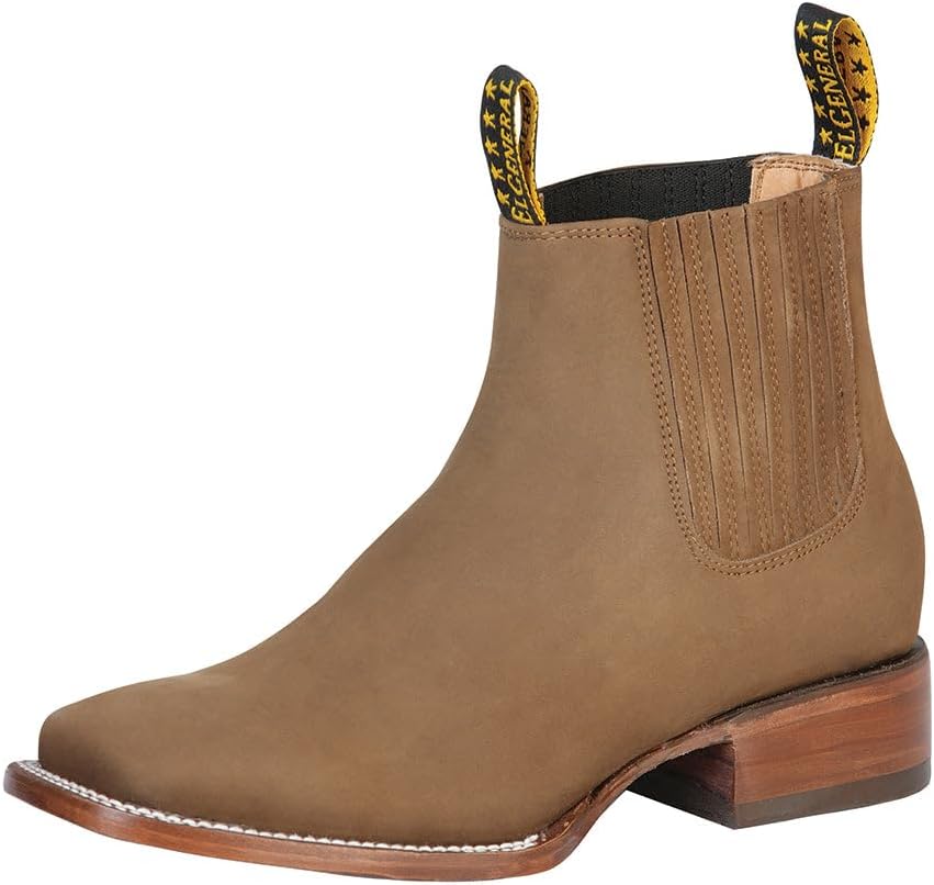 

Ботинки на щиколотке El General с квадратным носком - Коричневый нубук 126198 Generic