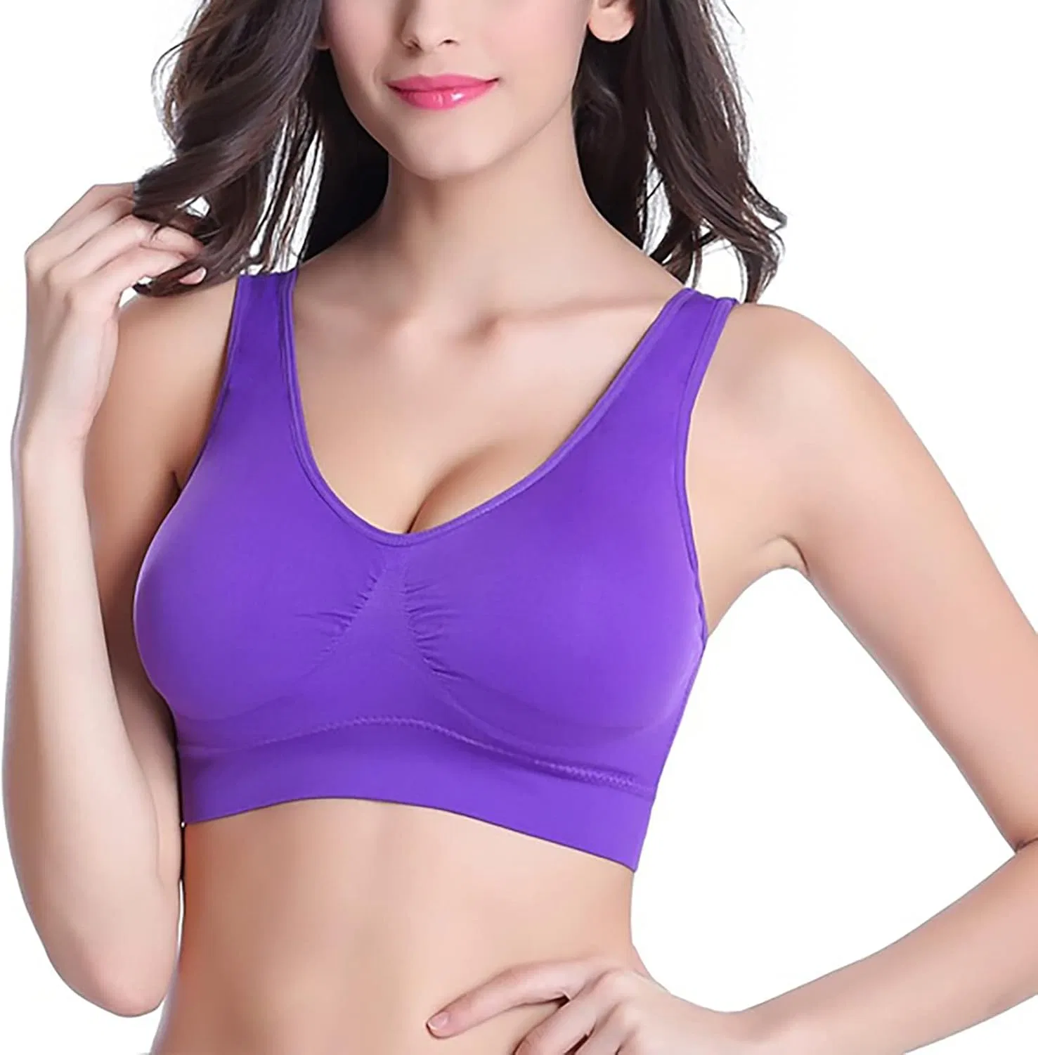 Спортивный бюстгальтер Breathable Cool Liftup Air Bra, Generic, фиолетовый
