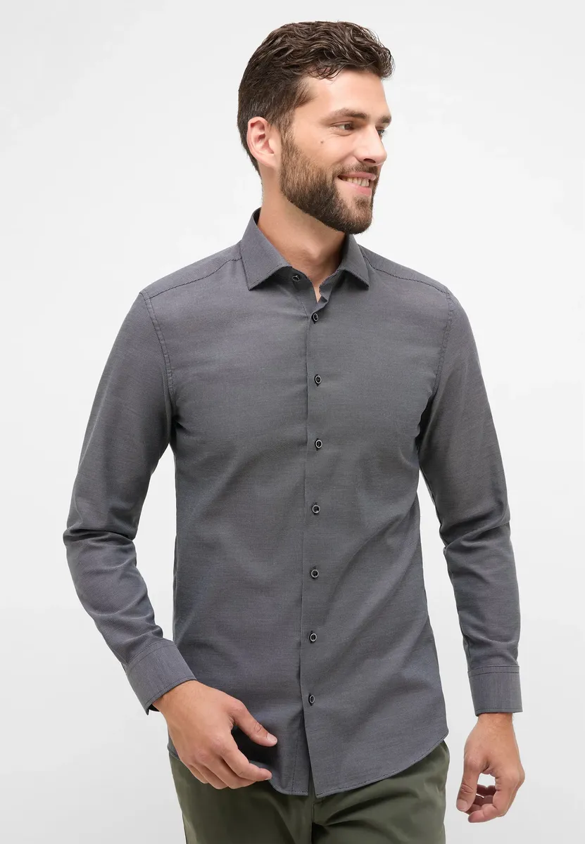 

Рубашка Eterna с длинными рукавами "SLIM FIT", цвет Graphit