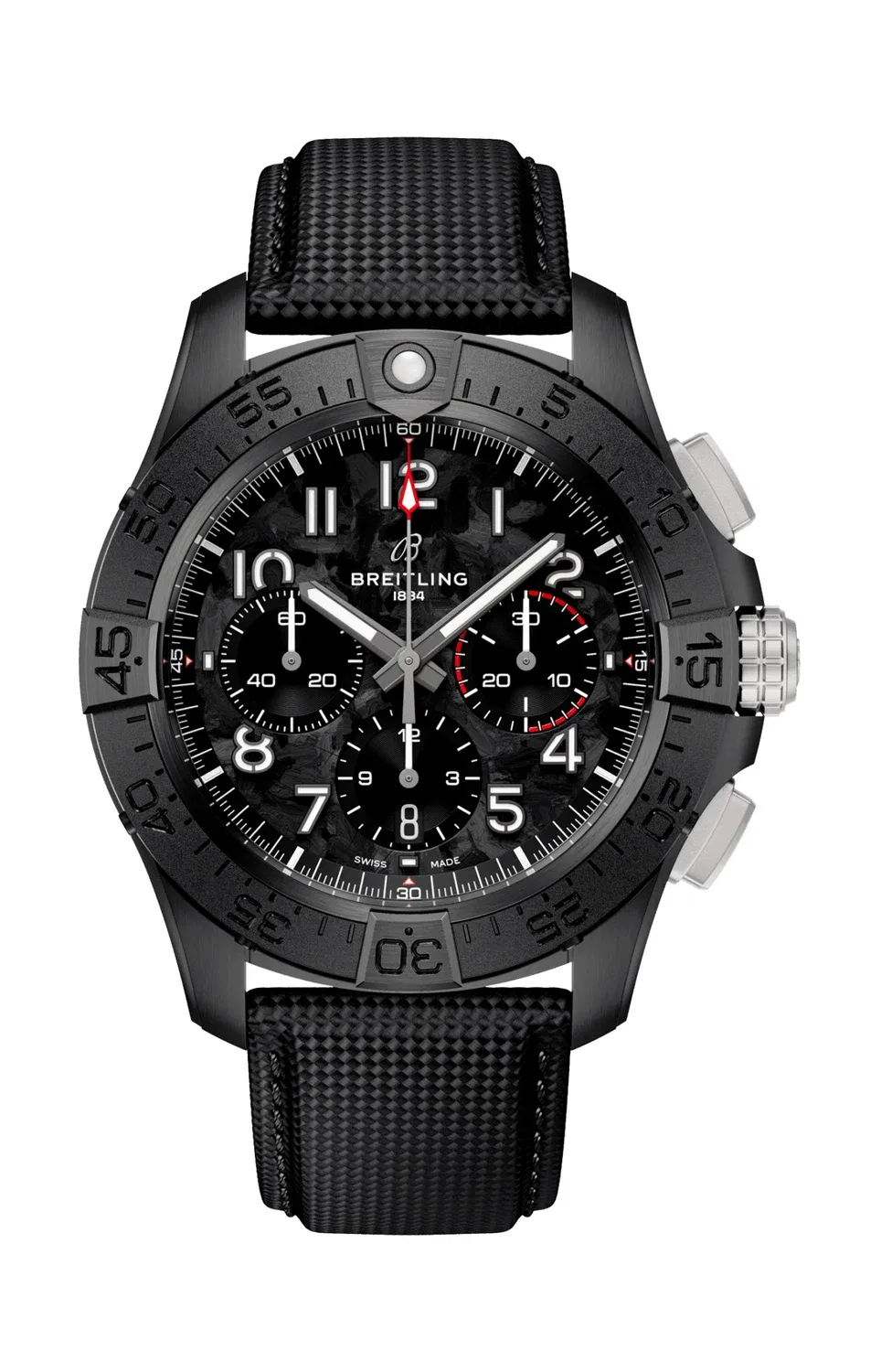 АВЕНДЖЕР B01 ХРОНОГРАФ 44 НОЧНАЯ МИССИЯ - SB0147101B1X1 BREITLING, черный