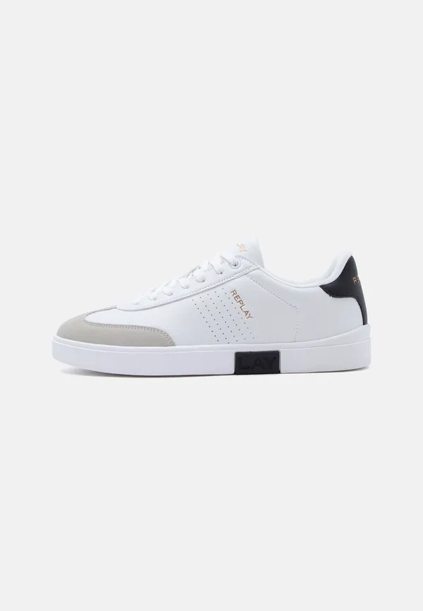 Низкие кроссовки polys Replay, White/Black