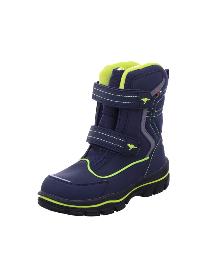 

Kangaroos Кроссовки K-Leno V RTX на шнуровке, темно-синего/салатового цвета