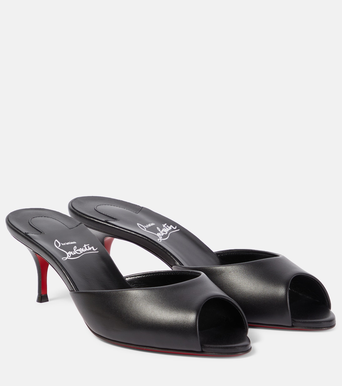 Me Dolly кожаные мюли Christian Louboutin, черный